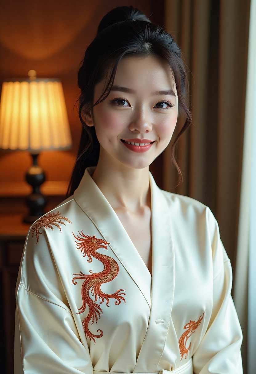 自然腮红与唇色